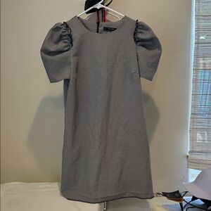 Zara Monochrome Checkered Formal Dress